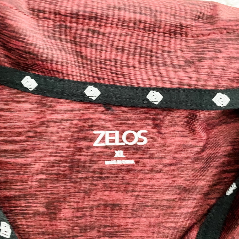 Zelos Maroon Athletic Collared Button Up Shirt - image 6